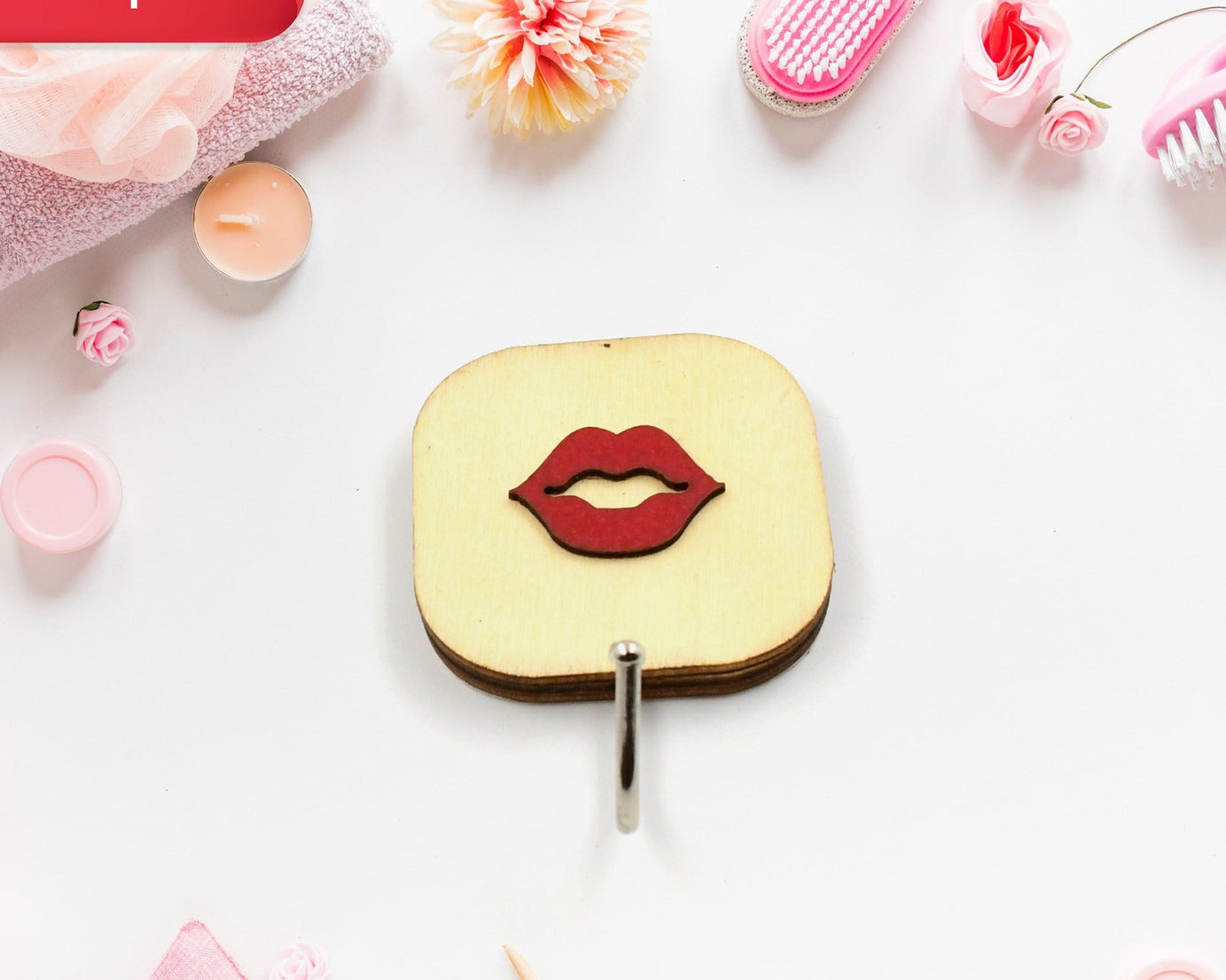 Wooden Cartoon Hook Wall Hanging Hooks Wall Storage Hook Wall Mounted Hat Hooks Wall Coat Hooks Hanger Backpack Hook Clothes Hook Office Towel Hook Clothing Iron (1 pc)