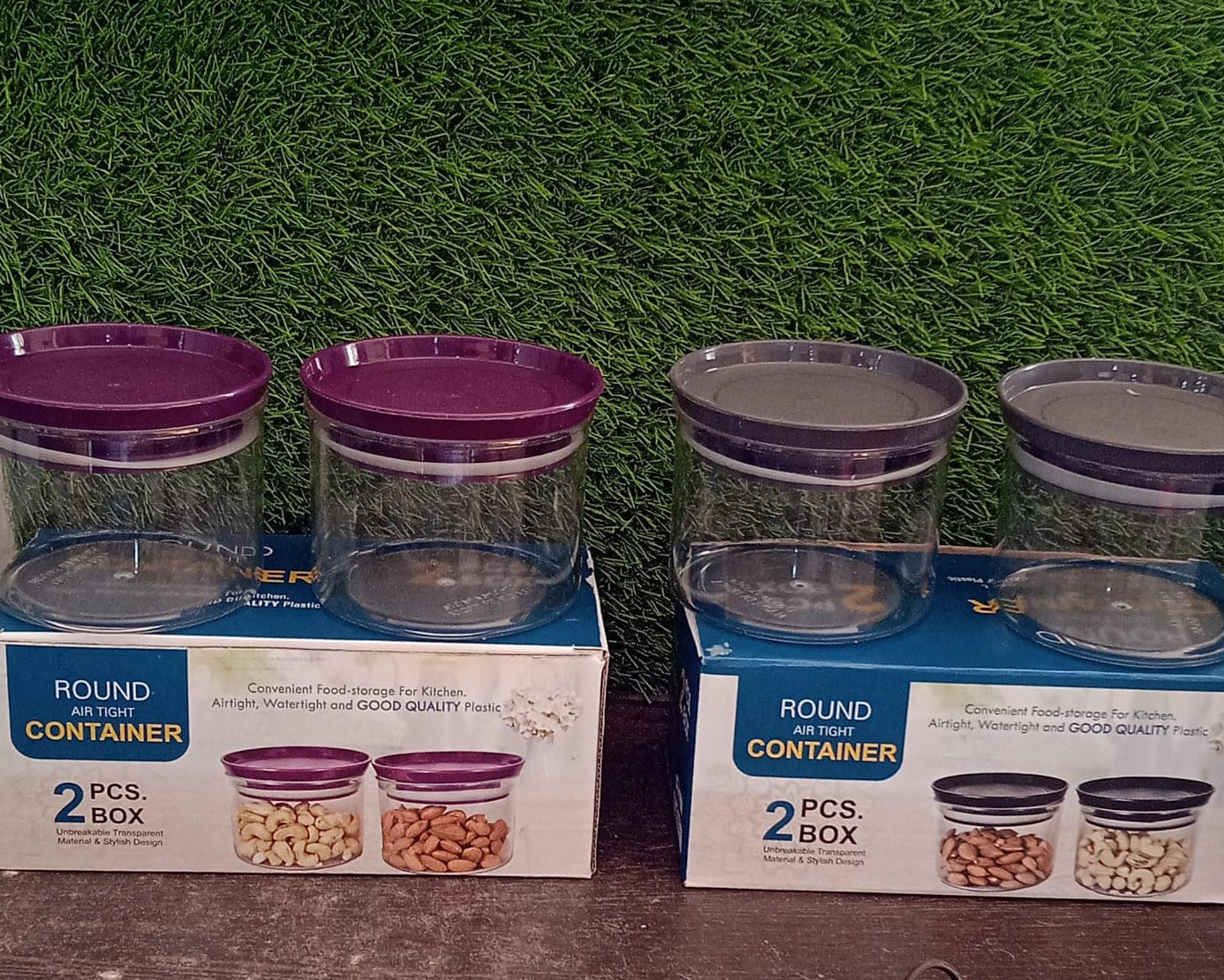 Air Tight & Unbreakable Kitchen Jar Set Food Storage Containers for Dry Fruits, Spices, Snacks, Pulses (2 Pcs Set)