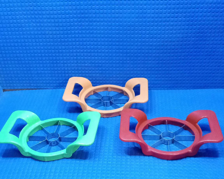 Vibrant apple cutter, easy to use.