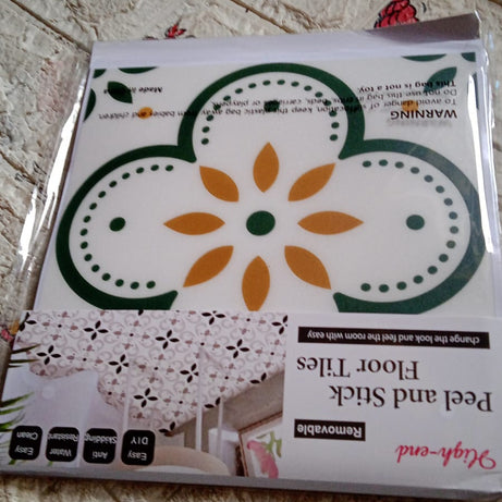 Peel and Stick Floor Tiles Kitchen / Bathroom Backsplash Sticker Detachable Waterproof DIY Tile Stickers for Wall Decoration Tiles Home Decoration (8x8 Inch / 10 Pcs Set)