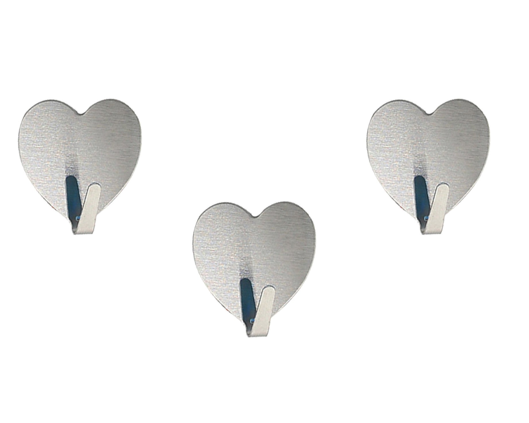 Set of 3 sticky hooks for walls, heavy-duty.