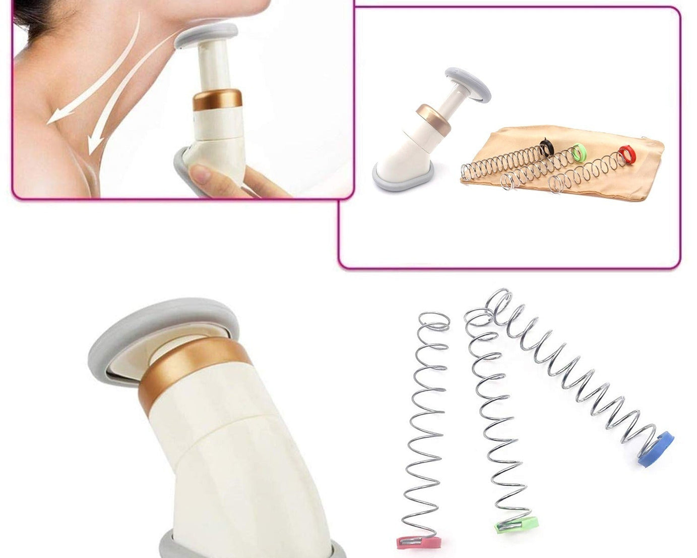Double Chin Up Massager & Jawline Exerciser (1 Pc)