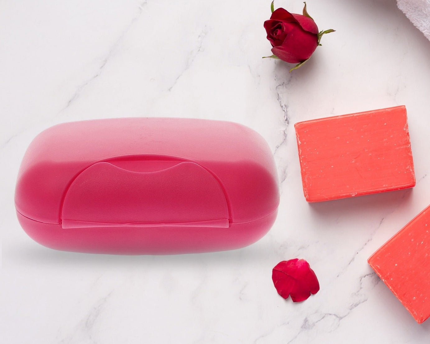 Travel Soap Case Box Plastic Soap Box With Cover Waterproof Leakproof Soap Dish For Bathroom & Travel Use (1Pc)