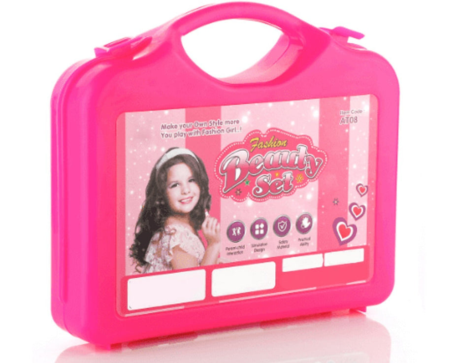 Multicolour kids makeup set with suitcase