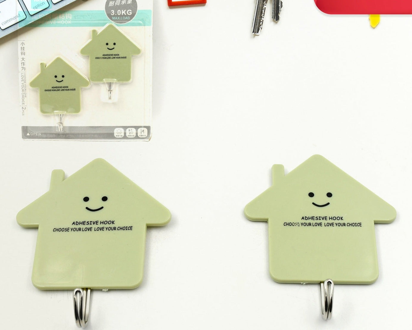 Multipurpose Strong Hook Self-Adhesive hooks for wall Heavy Plastic Hook, Sticky Hook Household For Home, Decorative Hooks, Bathroom & All Type Wall Use Hook, Suitable for Bathroom, Kitchen, Office