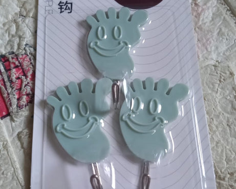 Multipurpose Strong Hook Self-Adhesive hooks for wall Heavy Plastic Hook, Sticky Hook Household For Home, Decorative Hooks, Bathroom & All Type Wall Use Hook, Suitable for Bathroom, Kitchen, Office