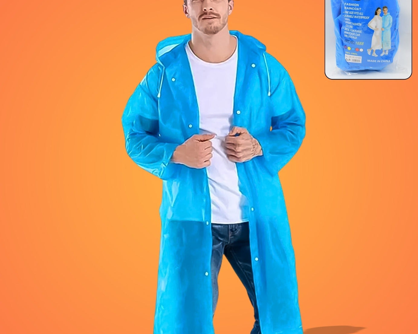 Portable Adult Rain Coat