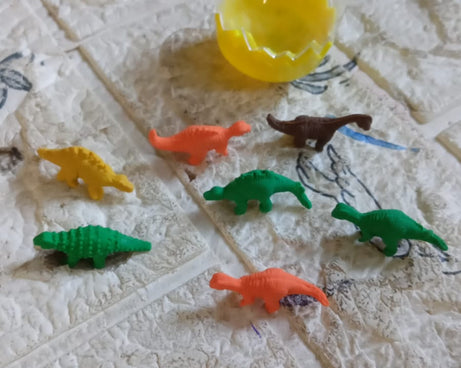 8860 Dinosaur Shaped Erasers Animal Erasers for Kids, Dinosaur Erasers Puzzle 3D Eraser, Mini Eraser Dinosaur Toys, Desk Pets for Students Classroom Prizes Class Rewards Party Favors (7 Pc Set)