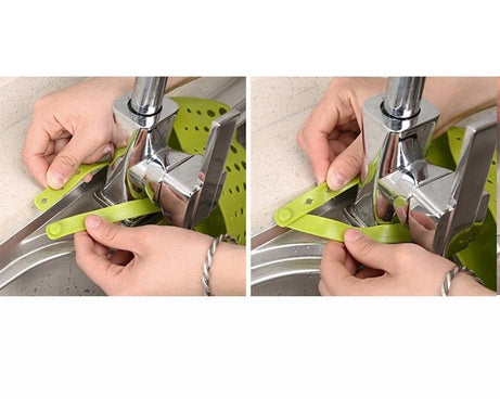 Versatile faucet sink caddy for drainage and storage, perfect for kitchens and bathrooms.