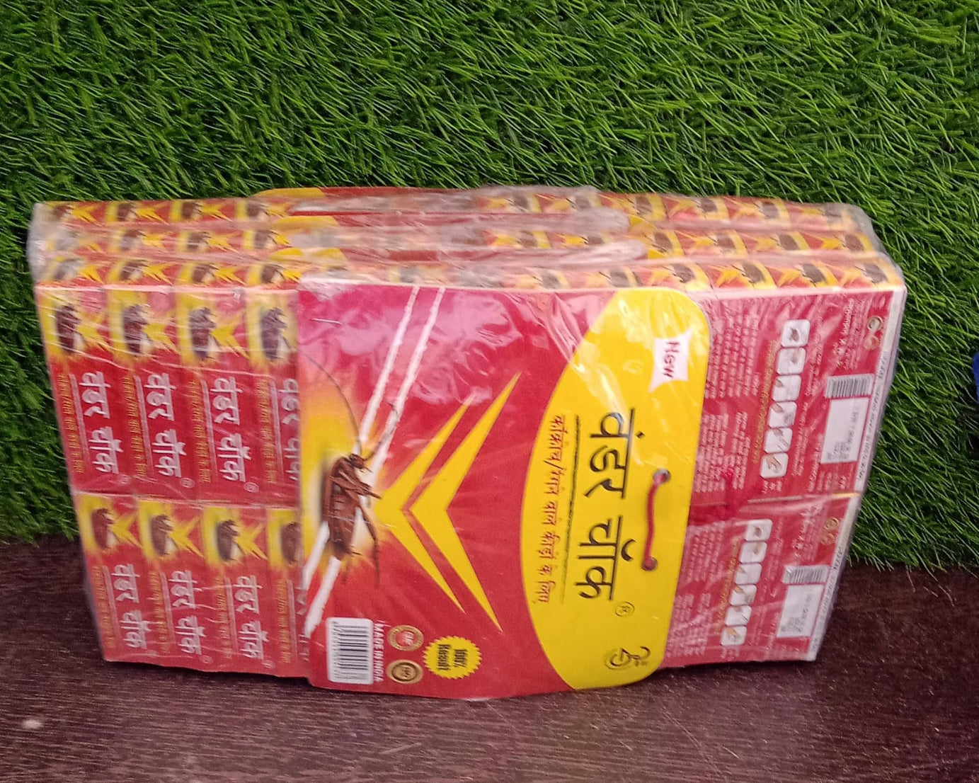 Cockroach killer chalk sticks in a box.