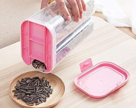 Airtight food grain storage container, 2 liters