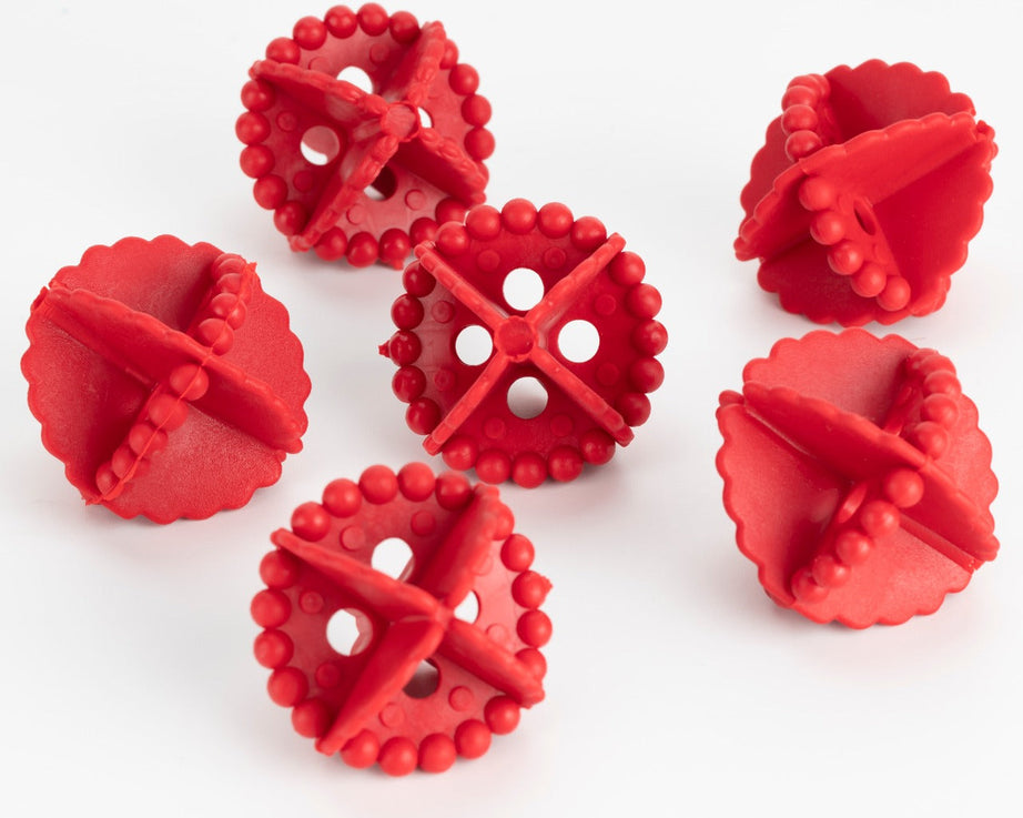 Laundry washing balls for detergent-free washing.