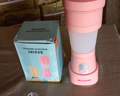 Foldable Electric Juicer, Portable Blender Stainless Steel 6 Blades (500 ML)