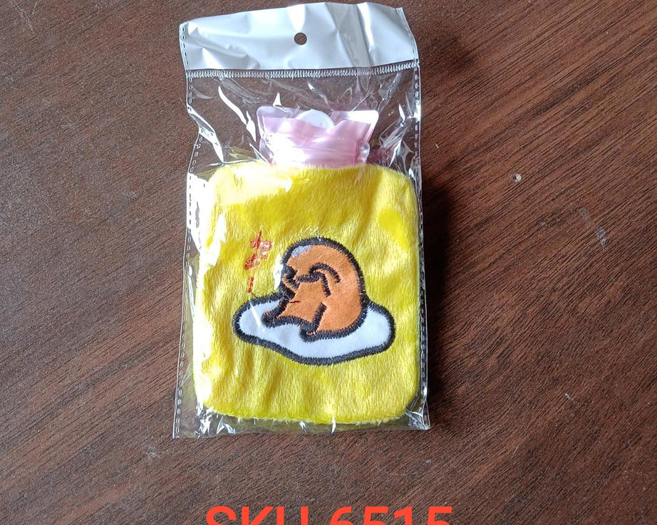 Small hot water bag with duck head for pain relief