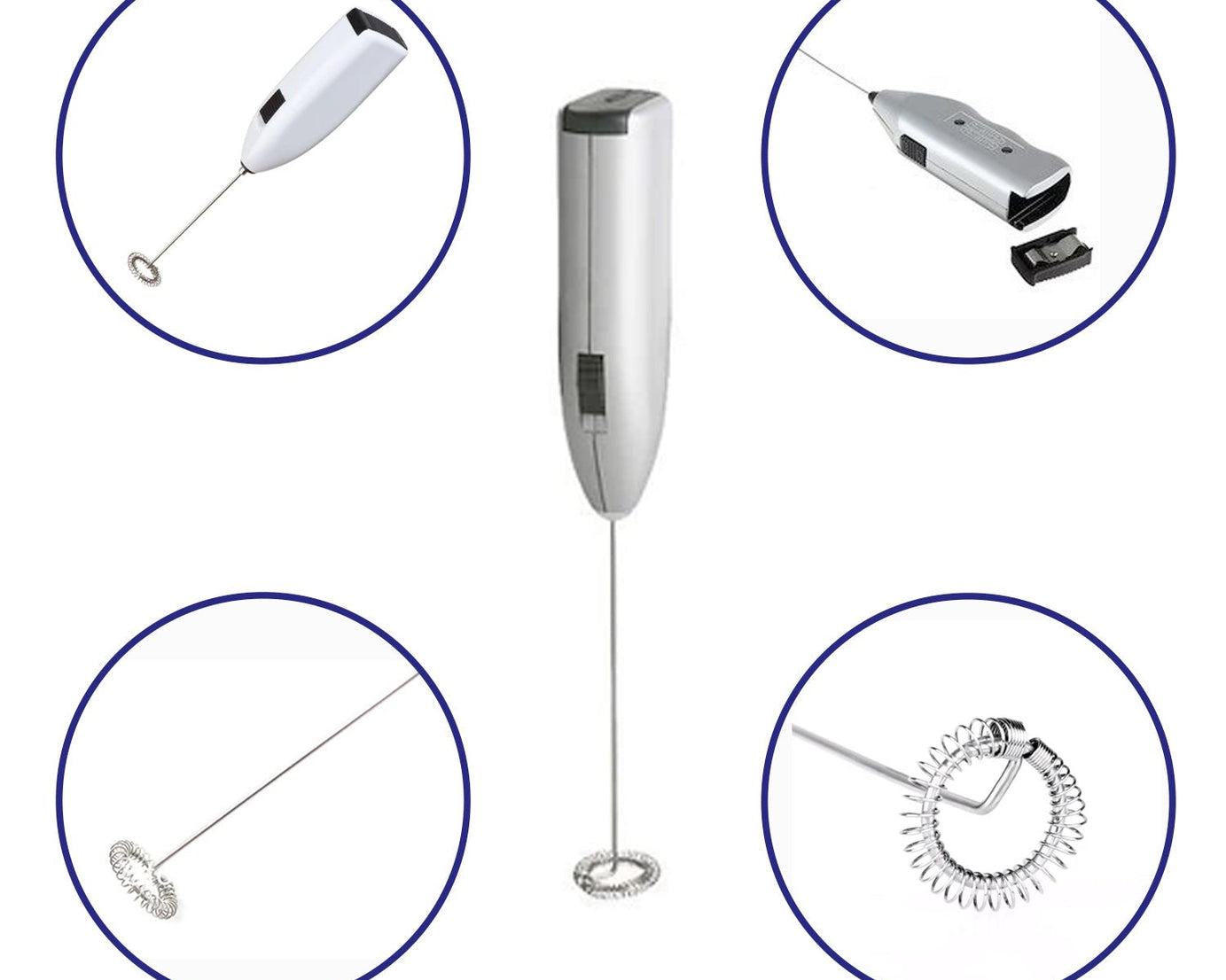 Handheld milk mixer