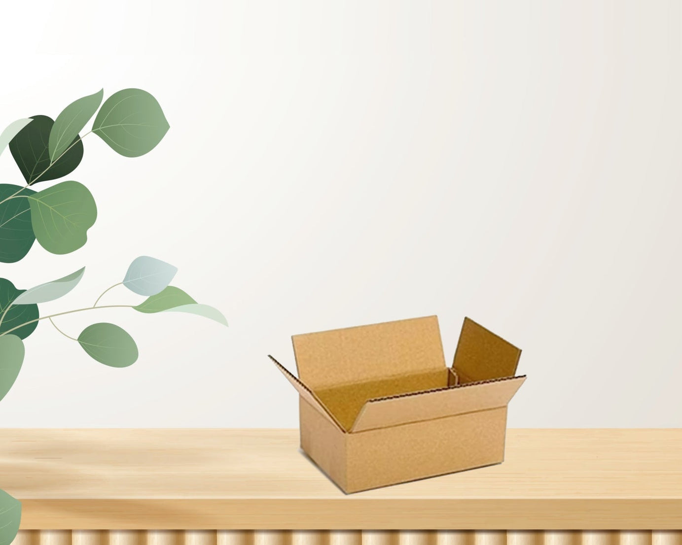 Sturdy brown box for product packing.