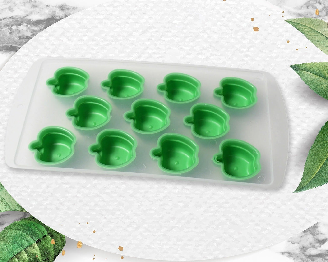 Silicone Mold Ice Cube Tray Creative Sweet Multi Type Ice Tray Buckets, Ice Cube Trays Multi Fruit Shape Ice Tray (1 Pc)