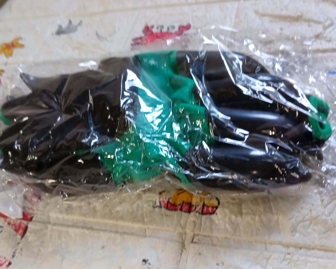 0719 Heavy Duty Garden Farming Gloves- ABC Plastic Washable With Hand Fingertips & ABS Claws For Digging & Planting, Gardening Tool for Home Pots Agriculture Industrial Farming work Men & Women (1 Pair / Mix Color)