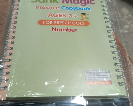Magic copybook set for improving writing skills