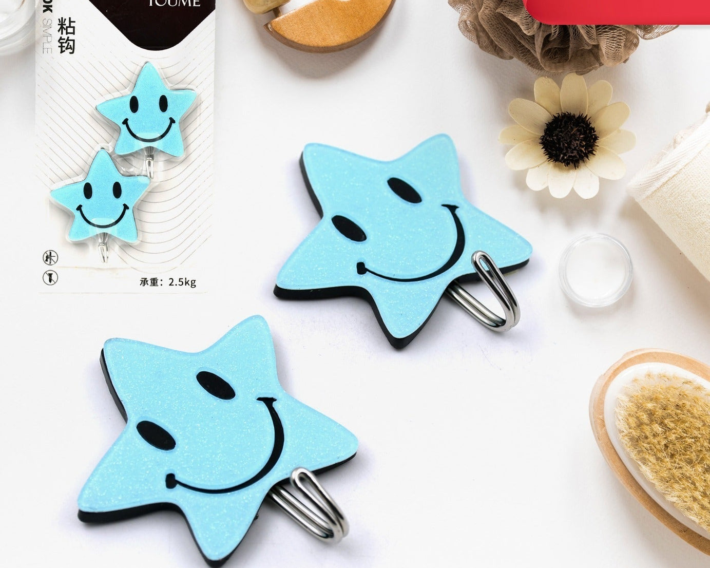 Multipurpose Strong Hook Self-Adhesive hooks for wall Heavy Plastic Hook, Sticky Hook Household For Home, Decorative Hooks, Bathroom & All Type Wall Use Hook, Suitable for Bathroom, Kitchen, Office (2 Pc & 4 Pc Set)