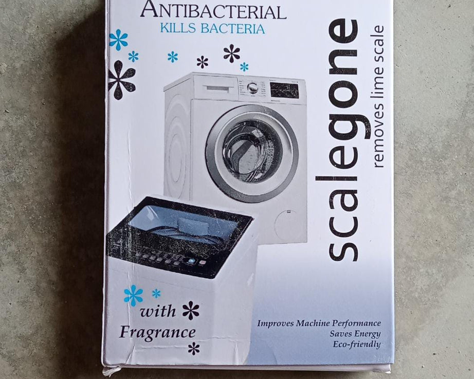 Washing machine cleaner powder, 100 grams, eliminates dirt and build-up.