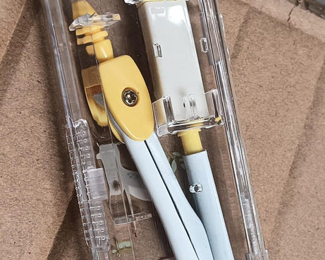 Multifunctional compass Box For Boys &amp; Girls for School, Small Size Cartoon Printed Pencil Case for Kids Birthday Gift.