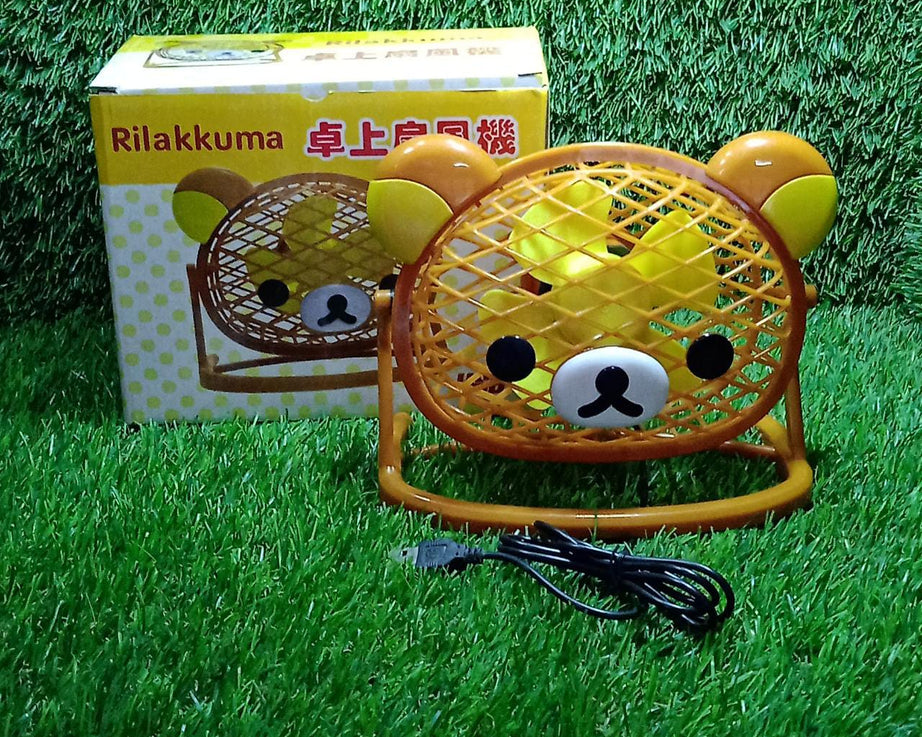 TEDDY BEAR PORTABLE FAN ADJUSTABLE USB FAN SUITABLE FOR HOME , OFFICE , CAR, & MULTI USE FAN