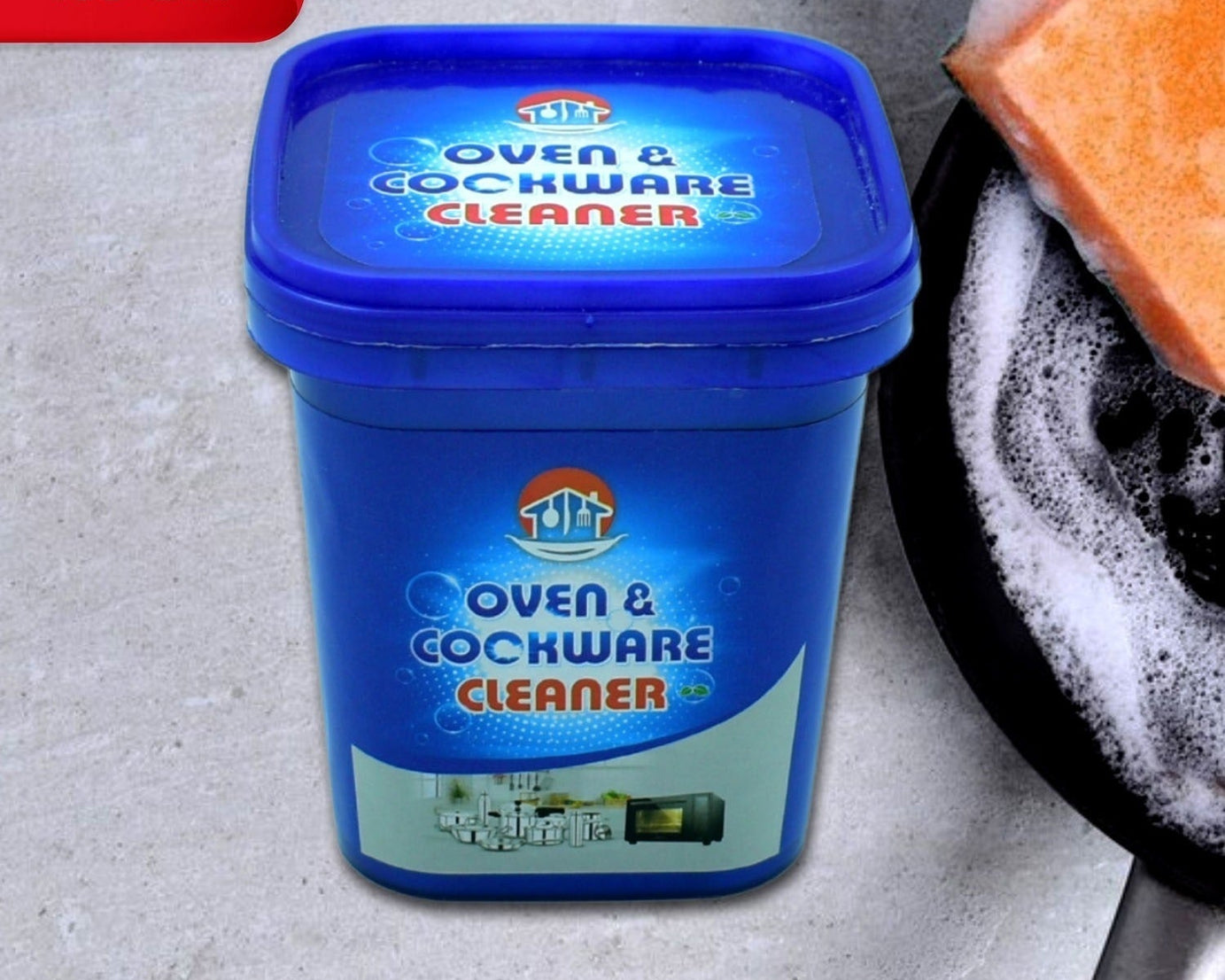 Oven And Cookware Cleaner | Oven And Cookware Cleaner Powder | Stainless Steel Cleaning Powder | Remove Stains from Pots Pans Multi-Purpose Cleaner & Removes Household Clean Universal Cleaning Powder for Removing Rust