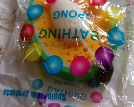 Multipurpose Mango Dish Sponge: Cleans Kitchen & Bath (Soft & Durable, 1 Pc)