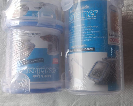 Leakproof & Airtight: 3 Pc Round Food Storage Set (500ml-1500ml)
