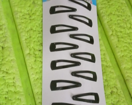 Metal Tik Tak Hair Clips (12 Pcs Set)