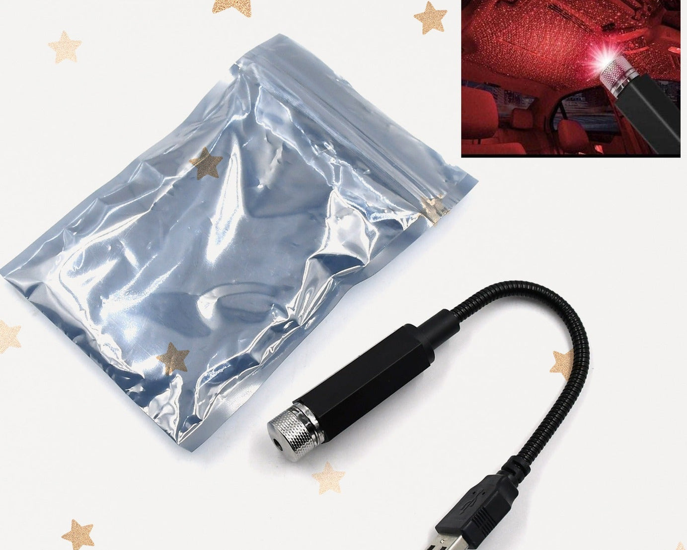Adjustable star projector light for romantic settings
