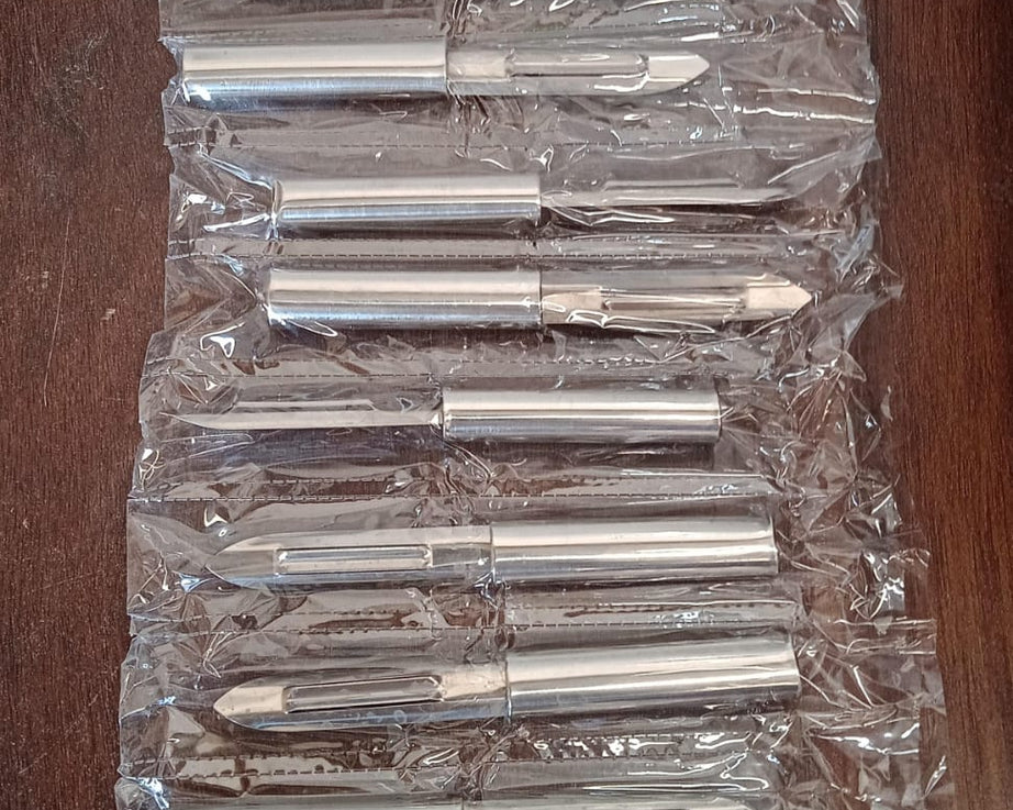 Multi-Purpose Stainless Steel Peeler With Handle For Vegetables, Potato Peeler, Carrot, grated, Suitable for Peeling and shredding Fruit and Vegetables Kitchen Accessories, Piller (12 Pcs Set) 