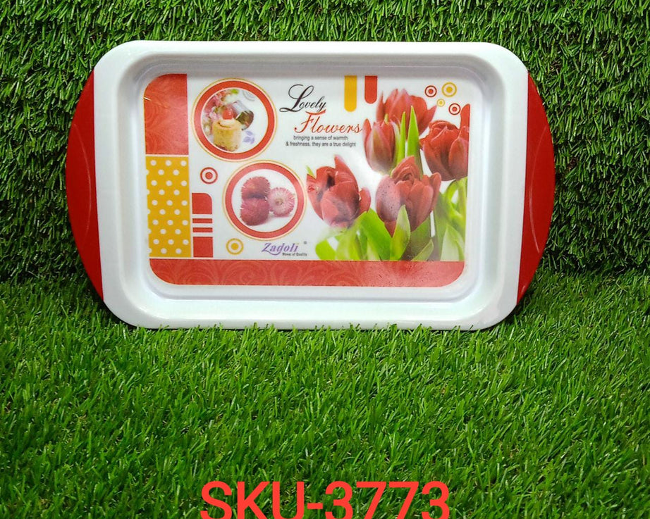 Handy small plastic tray for kitchen tasks and general use.