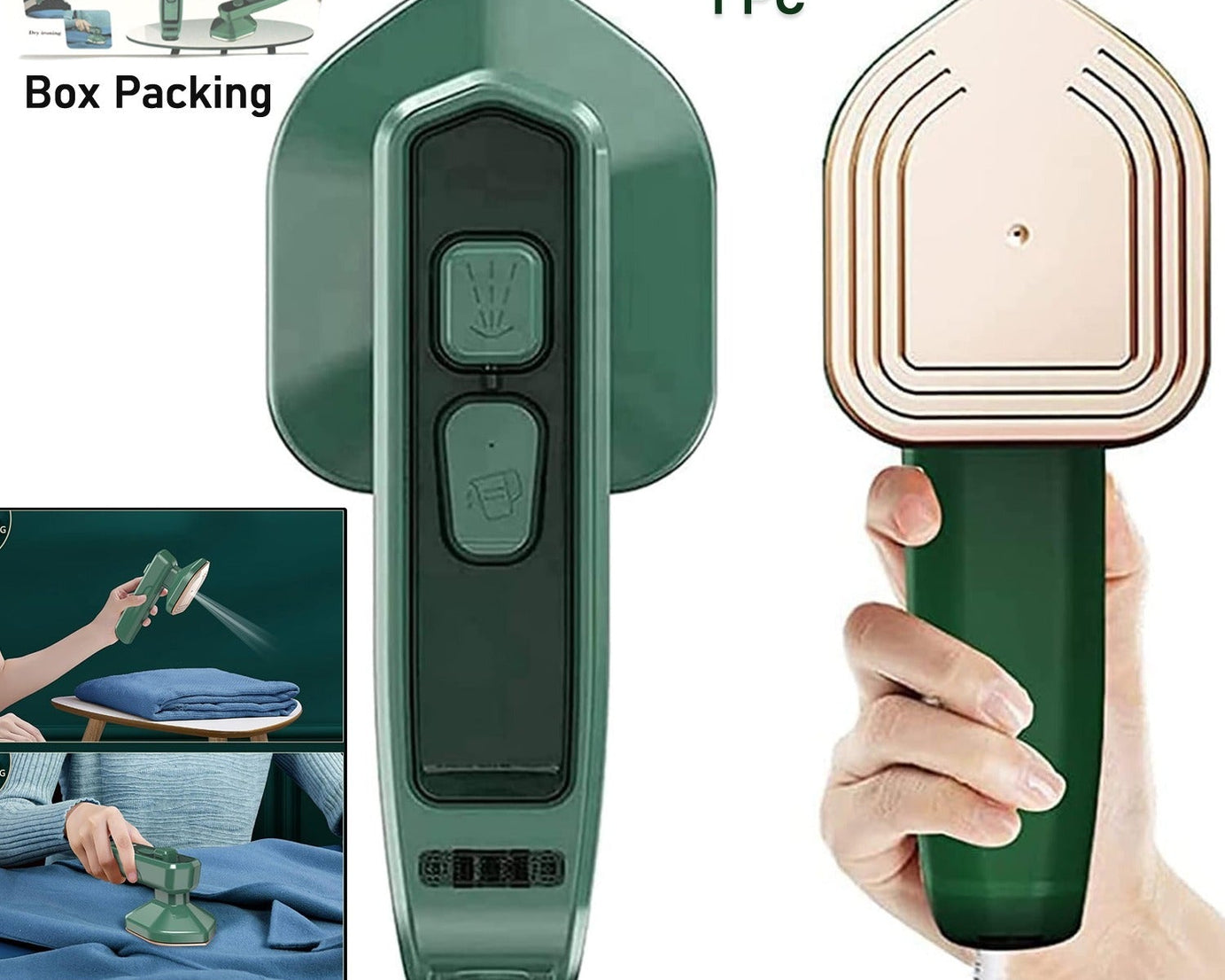 0312 Mini Steam Iron Handheld Garment Steamer for Clothes - Portable Travel Household Ironing Machine Fast Heat Up, Powerful Steam, Compact Design for Travel and Home Quilting Sewing Iron Useful Gifts For Family Members, Friends, Birthday (1 Pc)