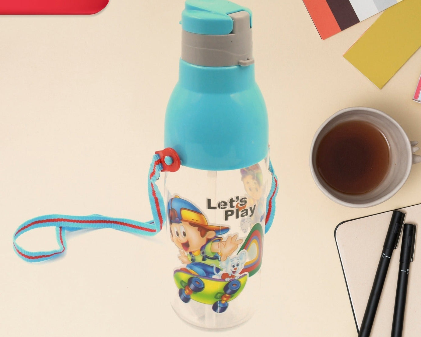 900ml Insulated Water Bottle with Dori & Straw: Leakproof, BPA-Free, Sports Bottle