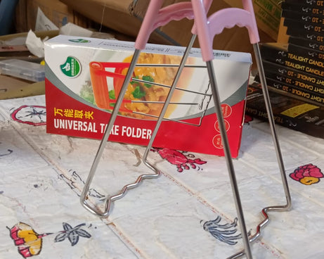 Kitchen Tongs, Bowls Clip Wear‑Resistant Bowls Plates Clip Lifter For Restaurants for Kitchen (1 Pc)