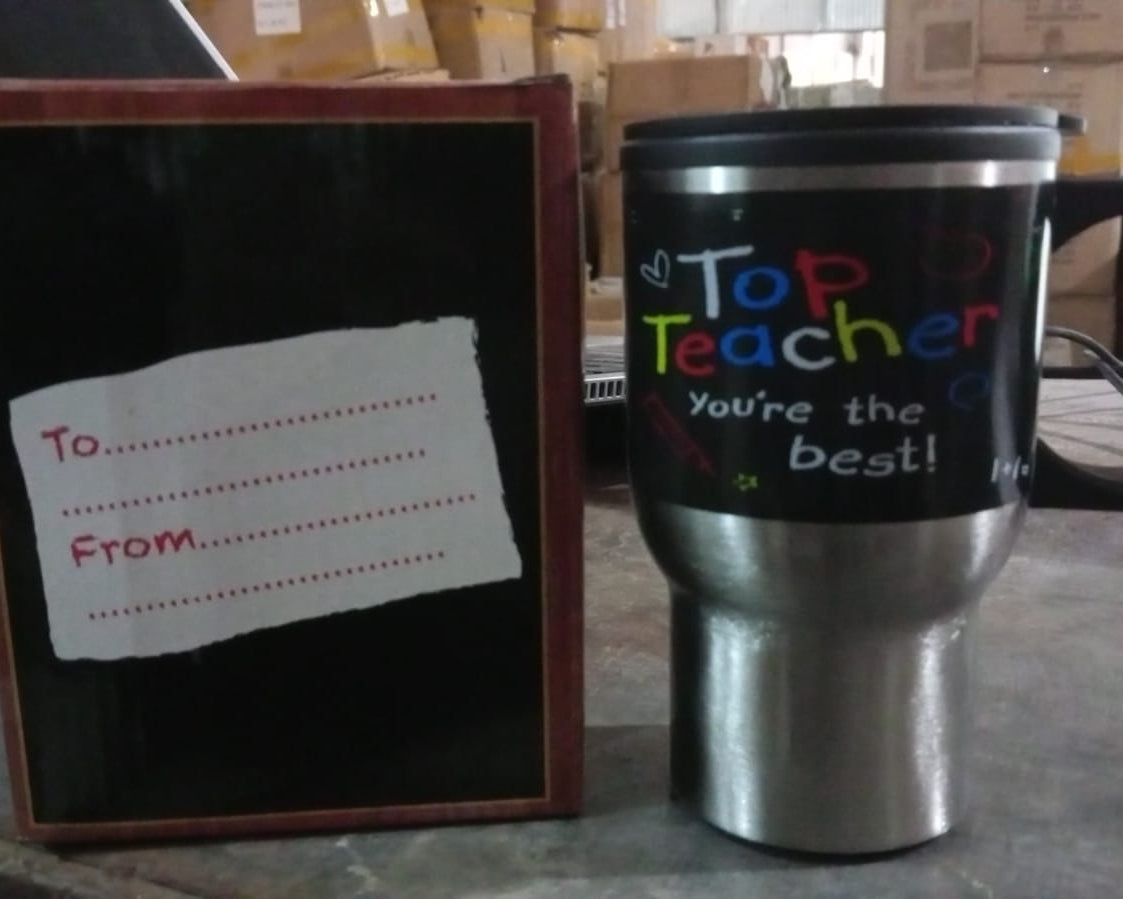 Stainless Steel Vacuum Glass Insulated Glass Coffee Cups Double Walled Travel Mug, Car Coffee Mug (With Lid & Handle)