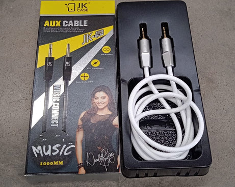 Aux Cable for Mobile and Tablet Home / Car Stereos & More (1 Pc / 1000MM)