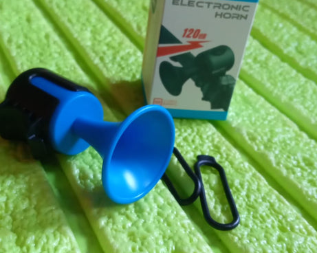 Bicycle Air Horn Loud - 120dB 1 Sound Mode Electronic Bicycle Bell,Super Electric Horn with Long Standby Button Battery Operated/IPX4 Waterproof Loud Bell for Adults