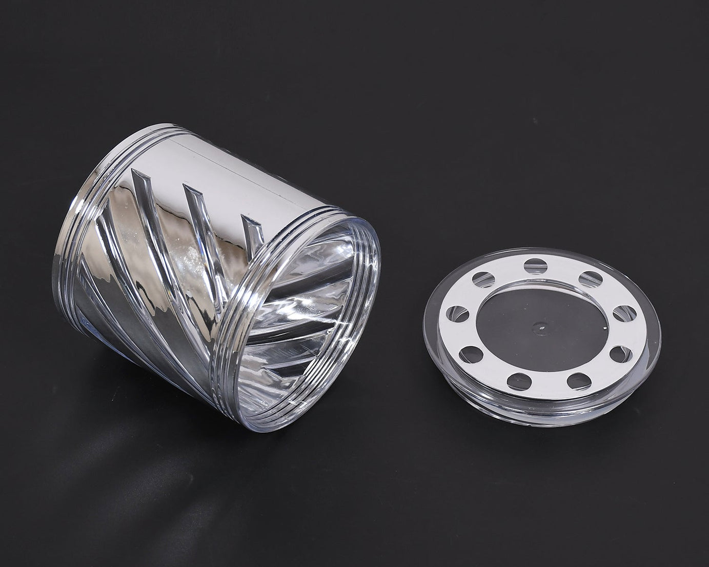 Transparent container for dry fruits with airtight seal