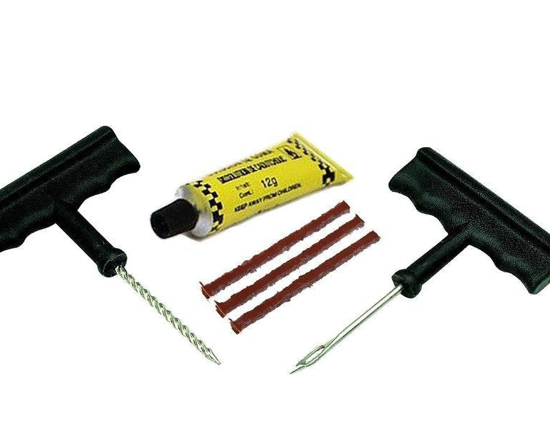 Full puncture repair set for cars and bikes