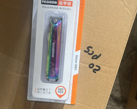 Stainless Steel Folding Portable Large Nail Clippers with Nail File (1 Pc)