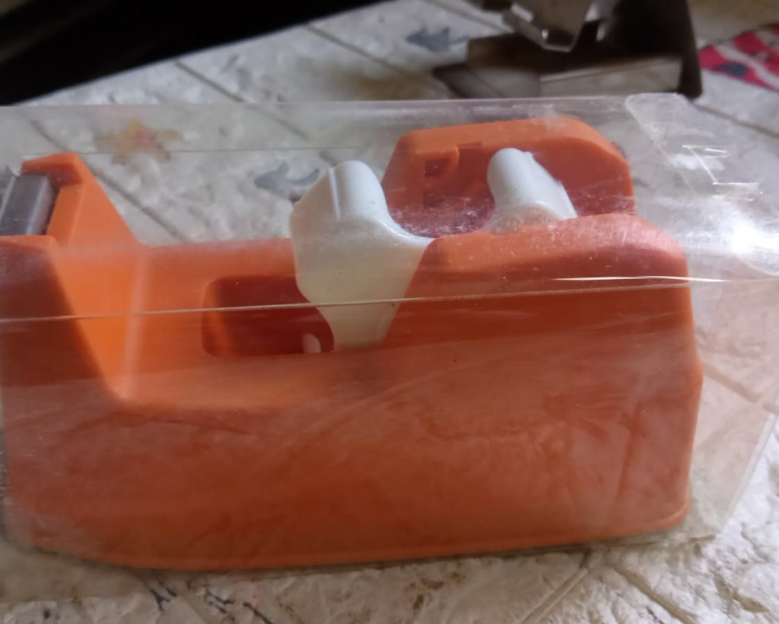 9508 Plastic Tape Dispenser Cutter for Home Office use, Tape Dispenser for Stationary, Tape Cutter Packaging Tape (1 pc / 605 Gm)