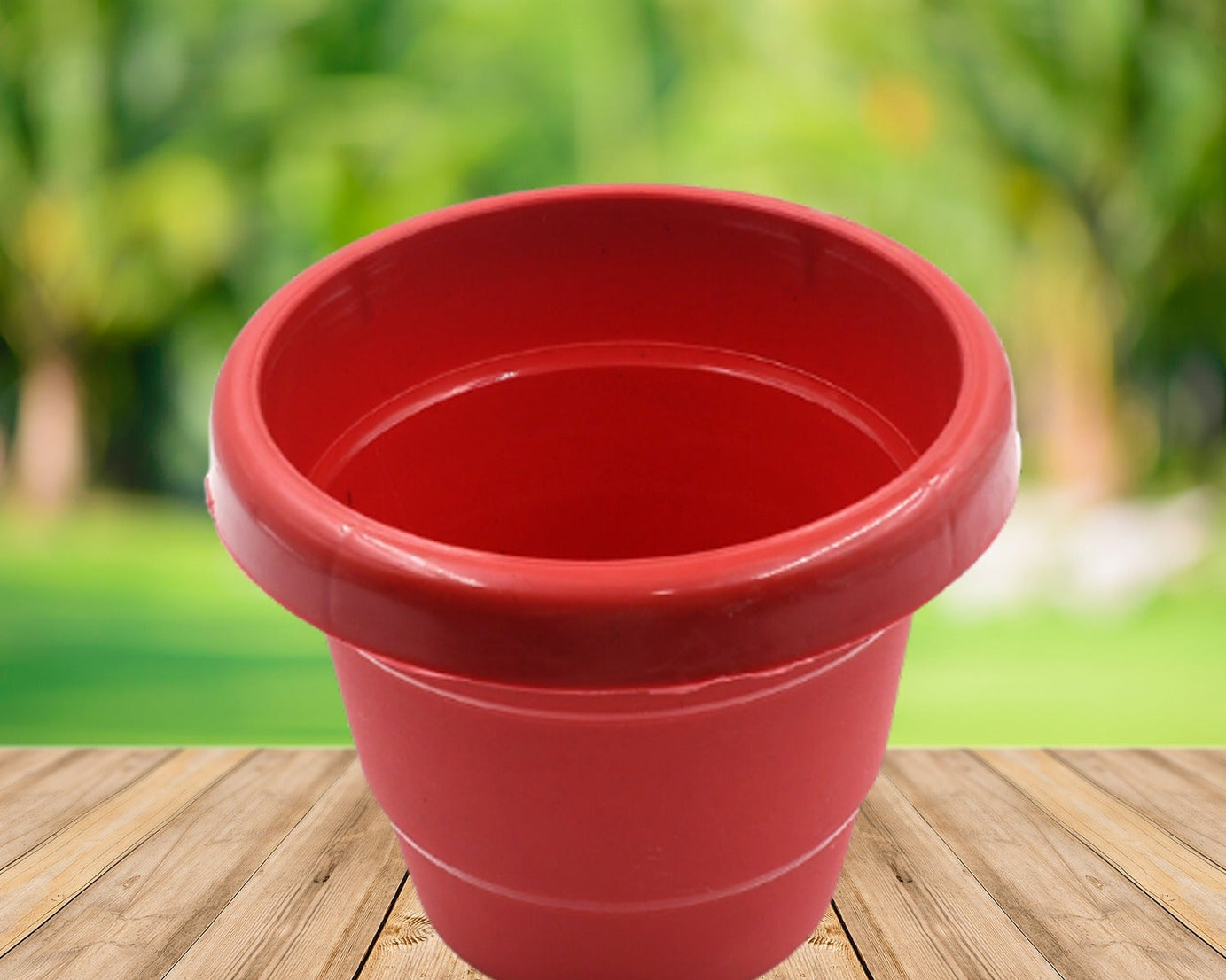 Plastic Heavy Duty Plant Container Pot/Gamla for Indoor Home Decor | Outdoor Balcony Garden 13cm (pack of 1 pc)