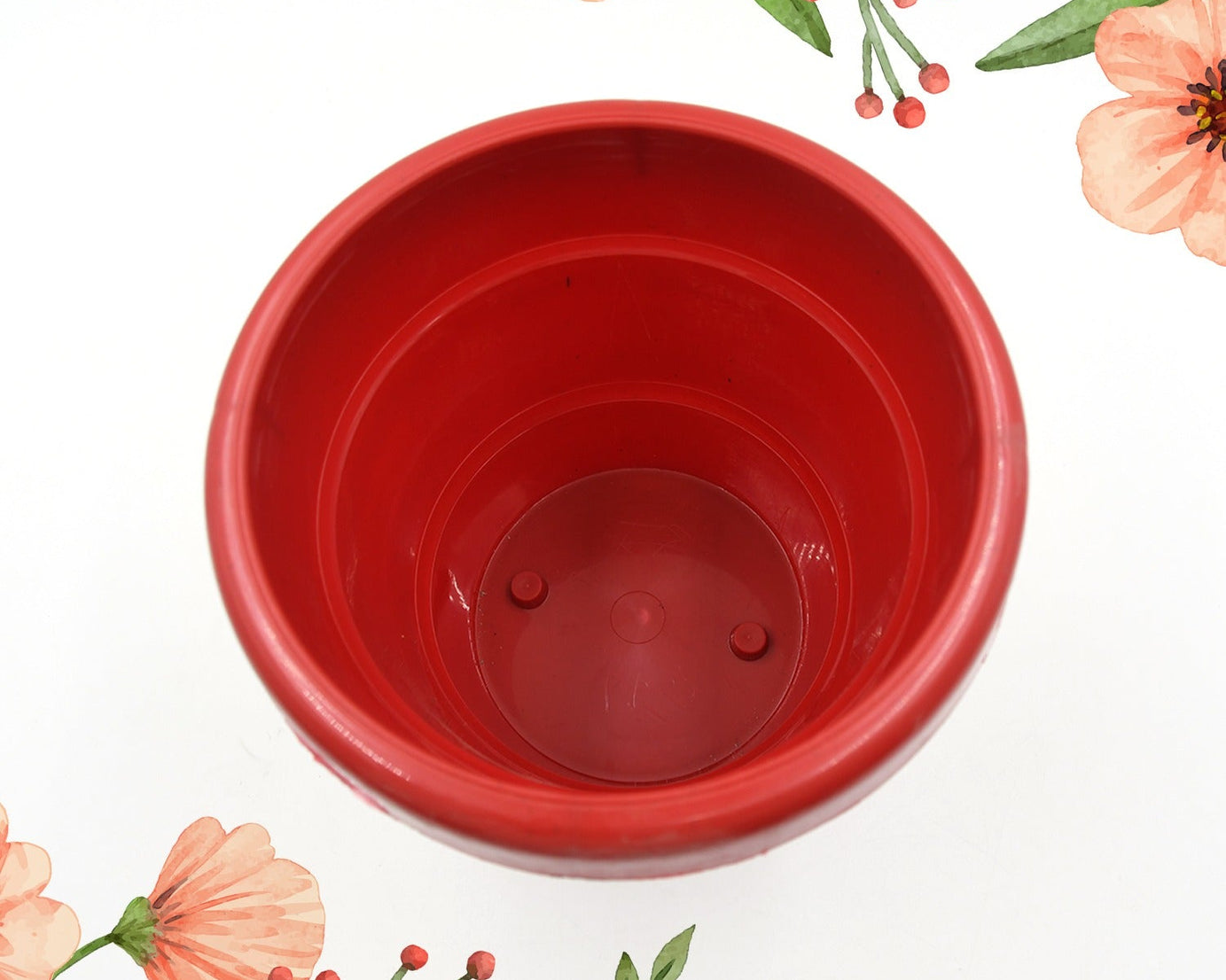 Plastic Heavy Duty Plant Container Pot/Gamla for Indoor Home Decor | Outdoor Balcony Garden 13cm (pack of 1 pc)