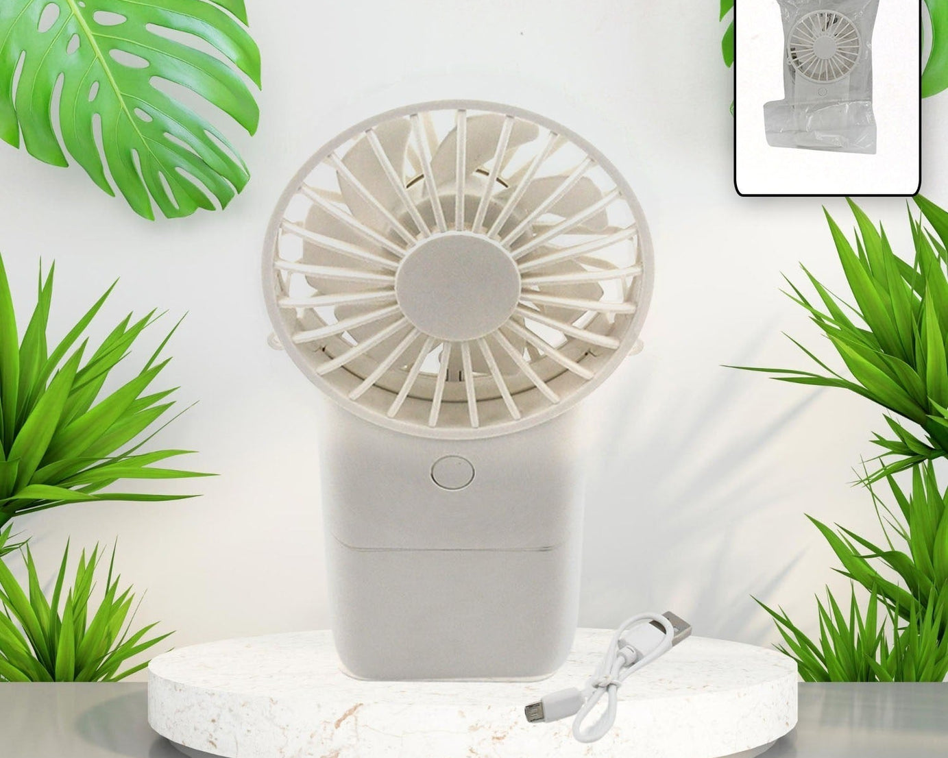 Portable Small Electric Fan, Handheld Fan With 3 Modes USB Rechargeable Mini Student Handheld Class Personal Fan (1 Pc)