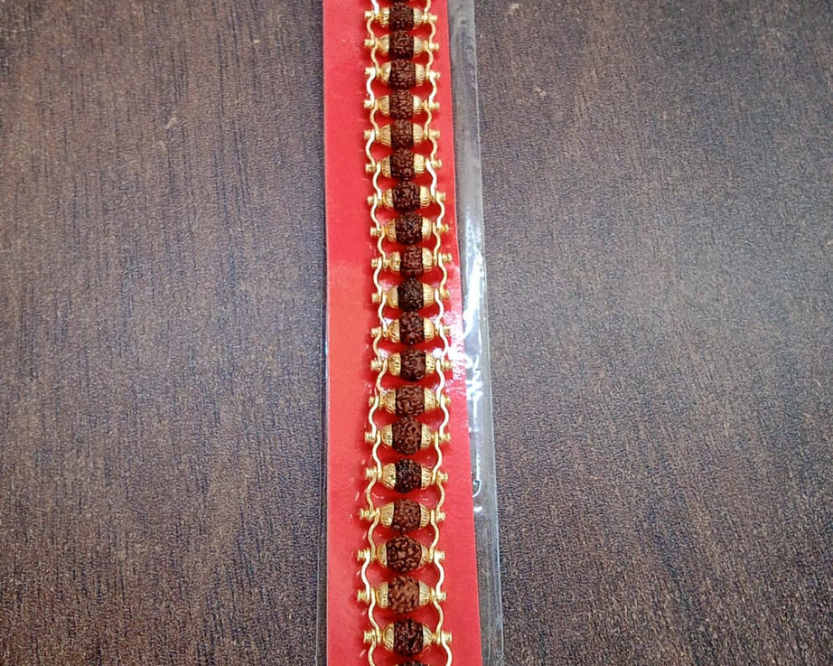 Golden Modern Rudraksha Bracelet (1 Pc)