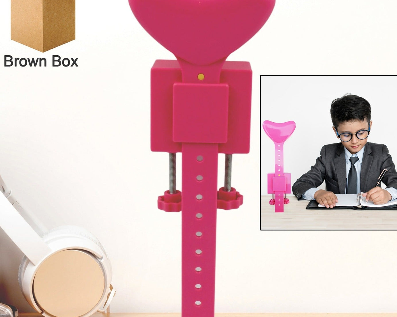 Student Sitting Posture Corrector Child Protector, Kids Sitting Posture Corrector for Reading Writing Adjustable Sitting Support Brace Eye Protection, School Gifts