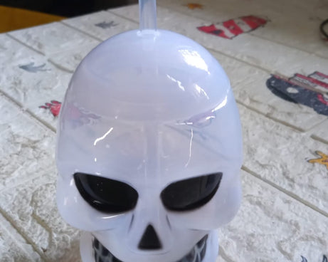 Ghost Face Bottle Water Bottle, Drinking Cup with Lid and Straw, Party Favors Summer Hawaiian and Beach Party Decorations for Kids Adults With Brown Box(1 Pc)